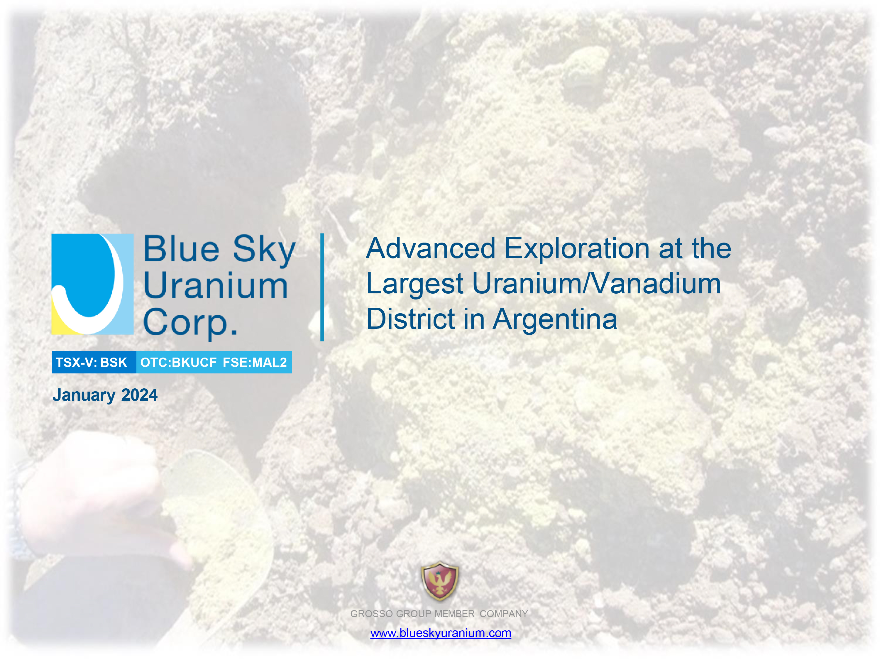 Blue Sky Uranium Corp Presentations   2024 01 09 Cp Bsk 